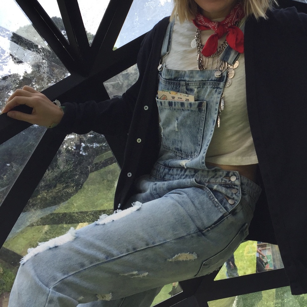 Distressed Overalls - Picture 6 of 7